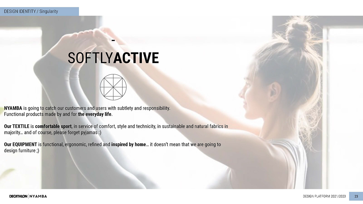decathlon design fitness Nyamba soft gyms sport strategy Stretching tonning domyos