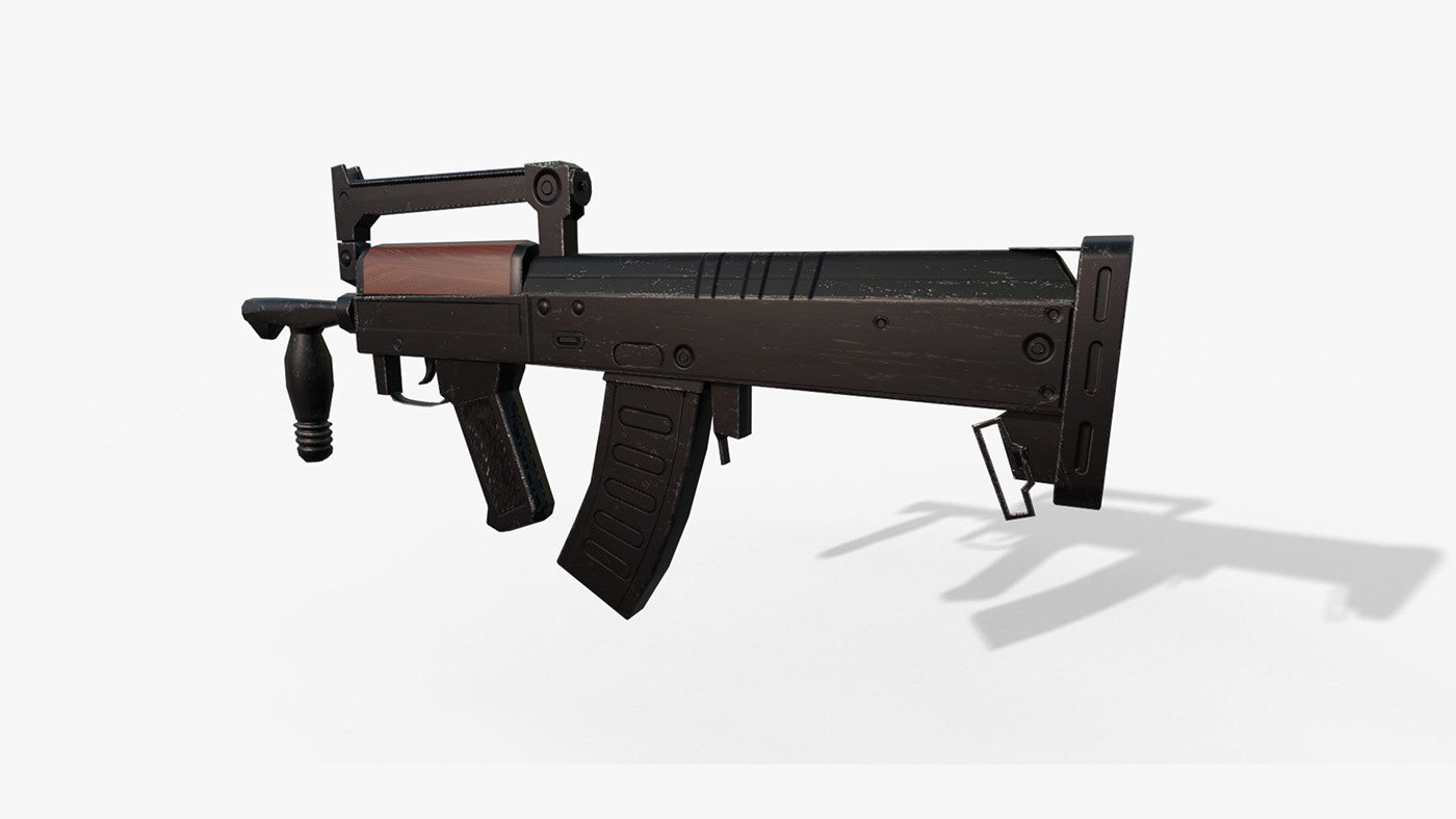 rifle Weapon firearm assault rifle groza Unity 3d 3D Gun 3D Rifle FPS Shooter Game