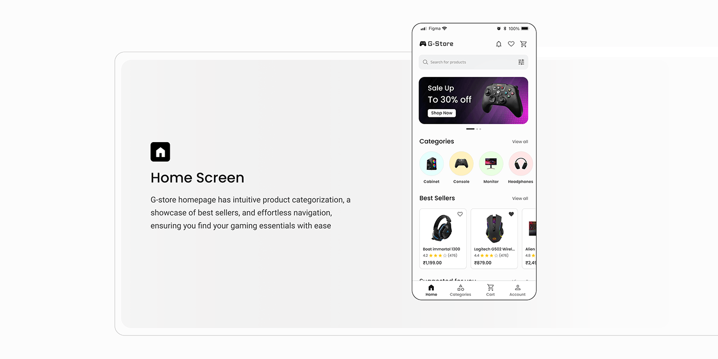 Gaming accessories ecommerce app