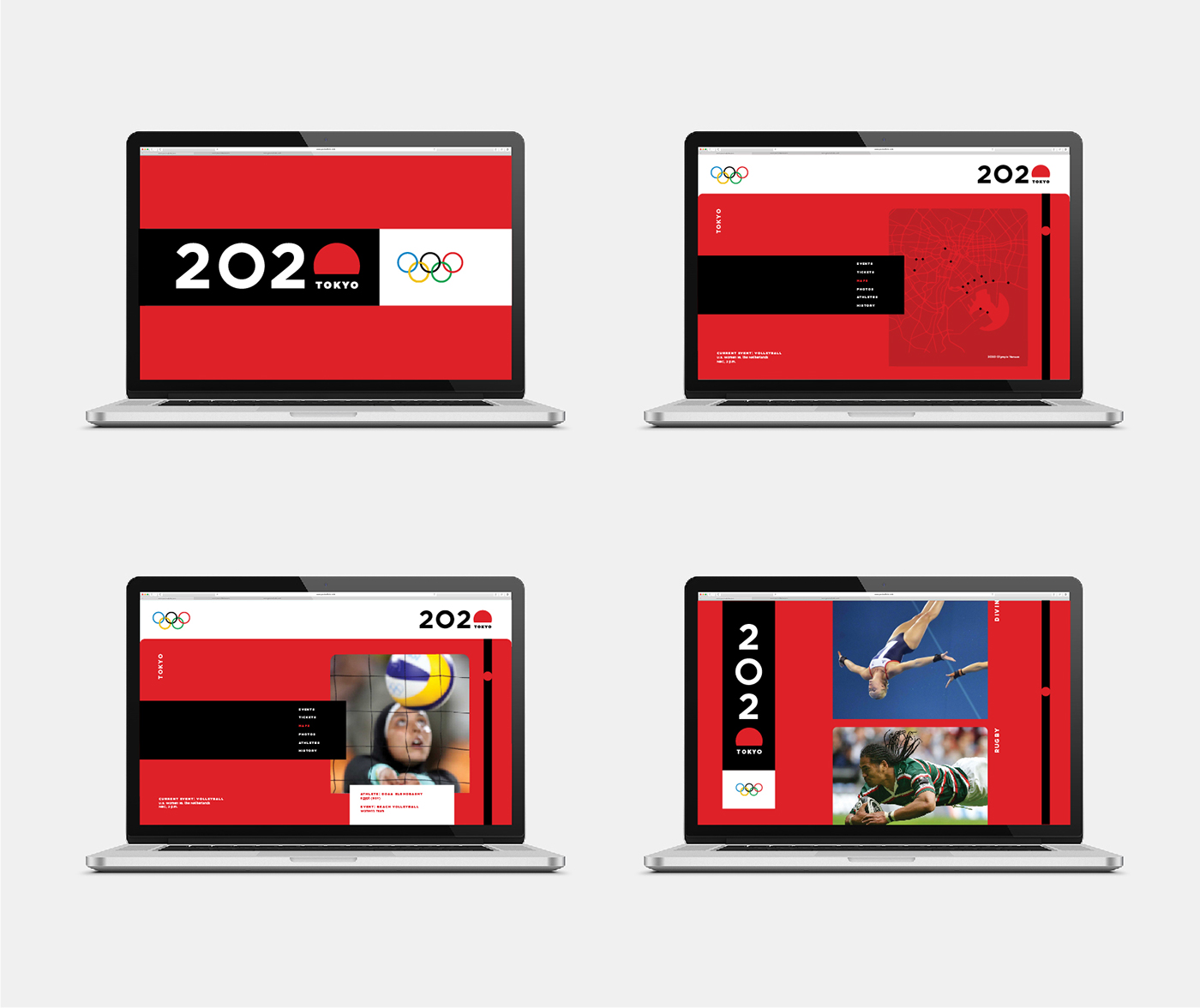 Olympics tokyo Summer Olympics logo brochure tickets Website Web Design  Website Design Rebrand