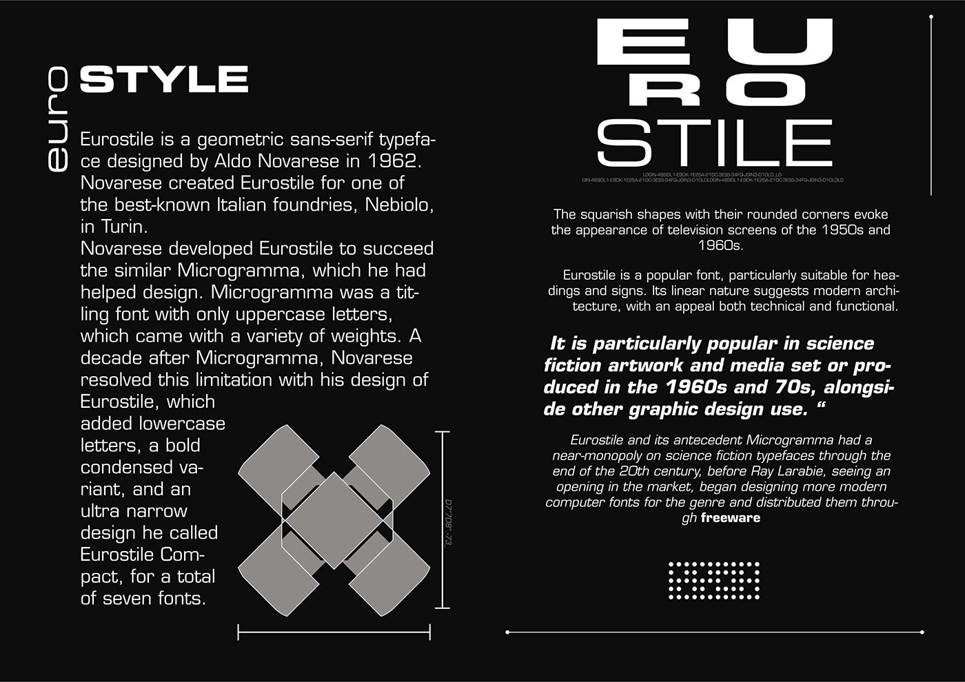 fonts design typography   font Typeface type design sans serif Eurostile