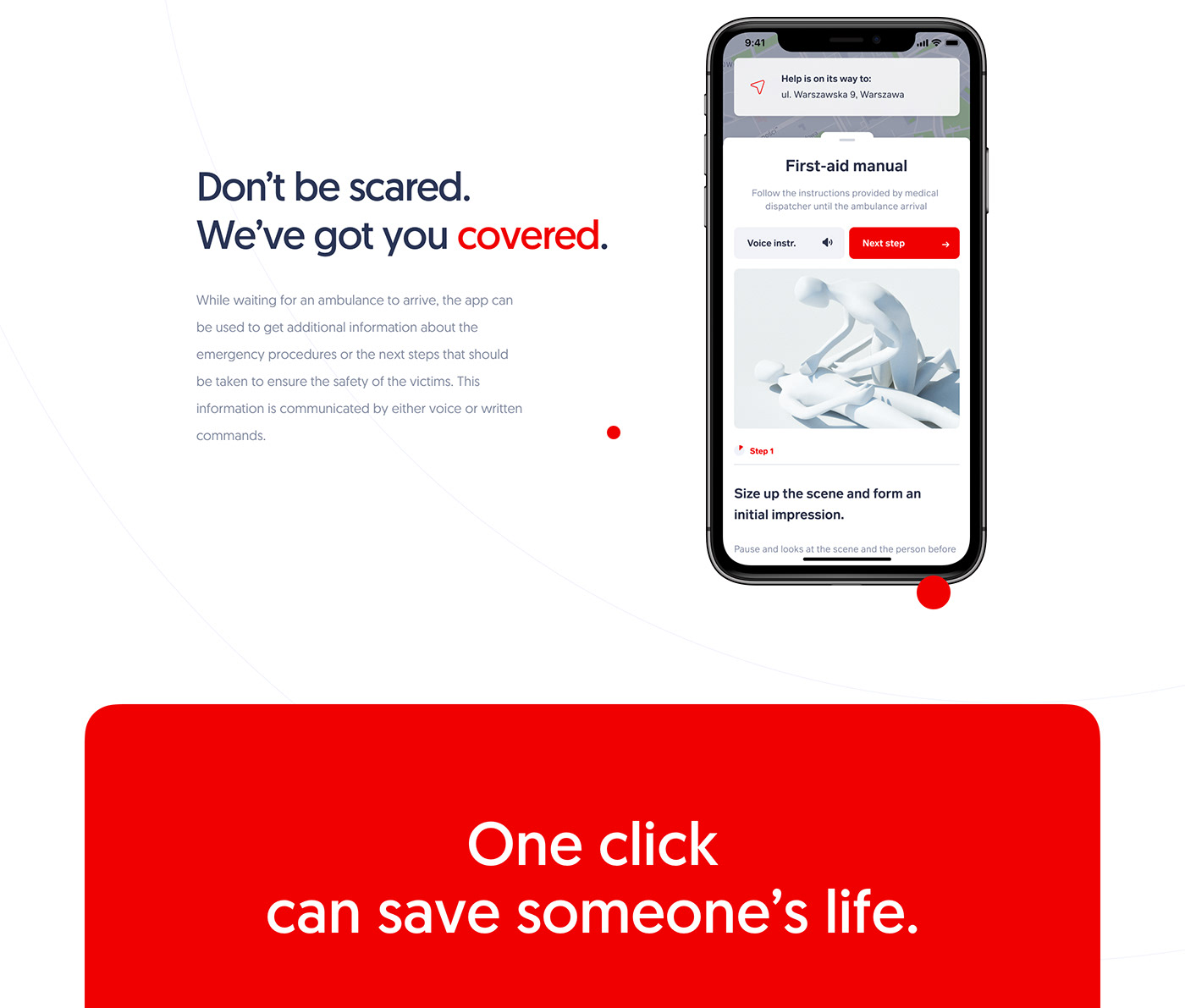 app branding  dashboard Health interaction ios Life-saving map mobile tracking