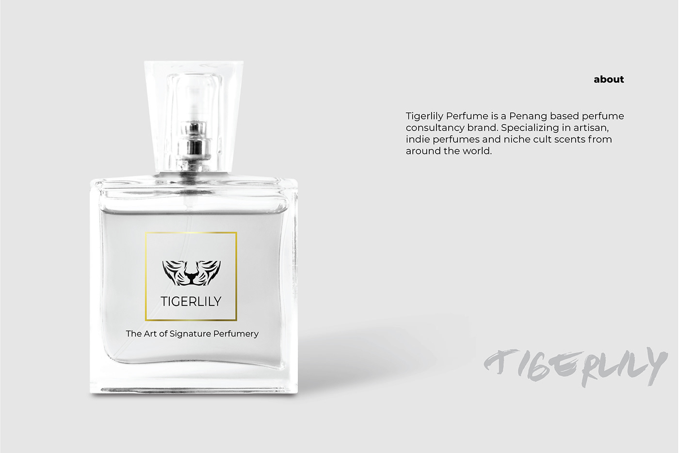 #Branding #consultancy #gold #illustrator #Logo #namecard   #packaging #perfume   #simple #tiger 