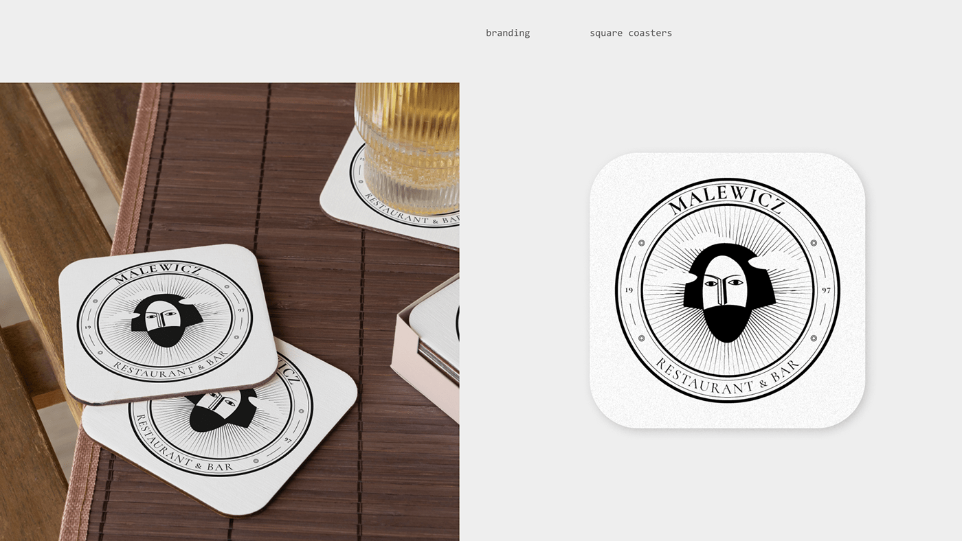 3D architecture brand identity cafe exterior Logo Design malewicz restaurant visual identity visualization