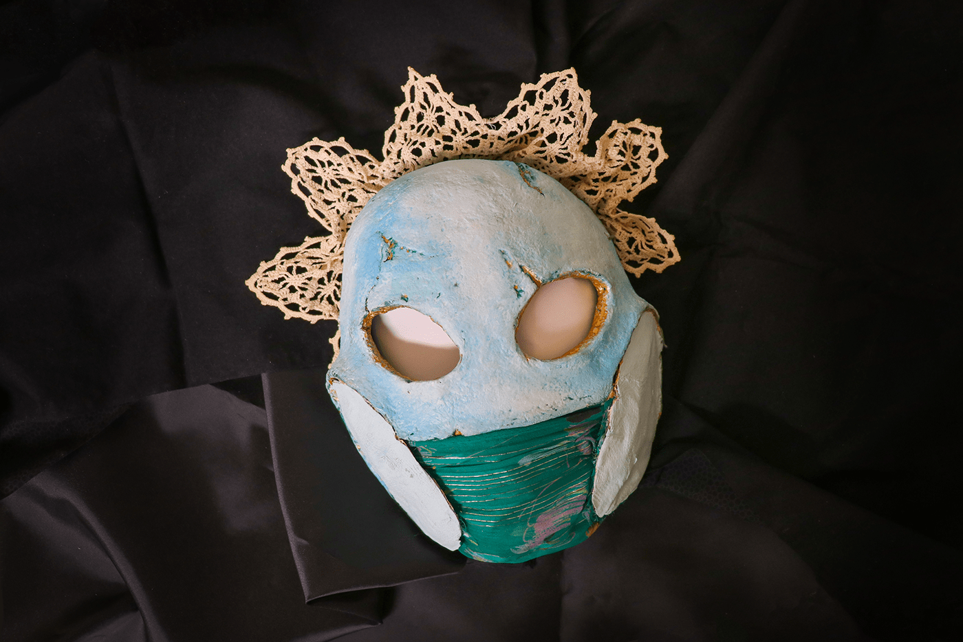 Baba Yaga Cyberpunk fairytale Folklore handmade ivan tsarevich koschei masks skull Tengu mask