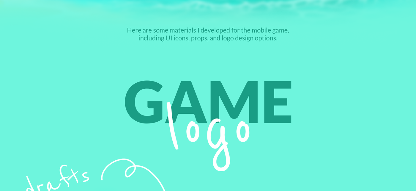 logo Game Art ui icons environment Environment design palms icons props sketches Digital Art 