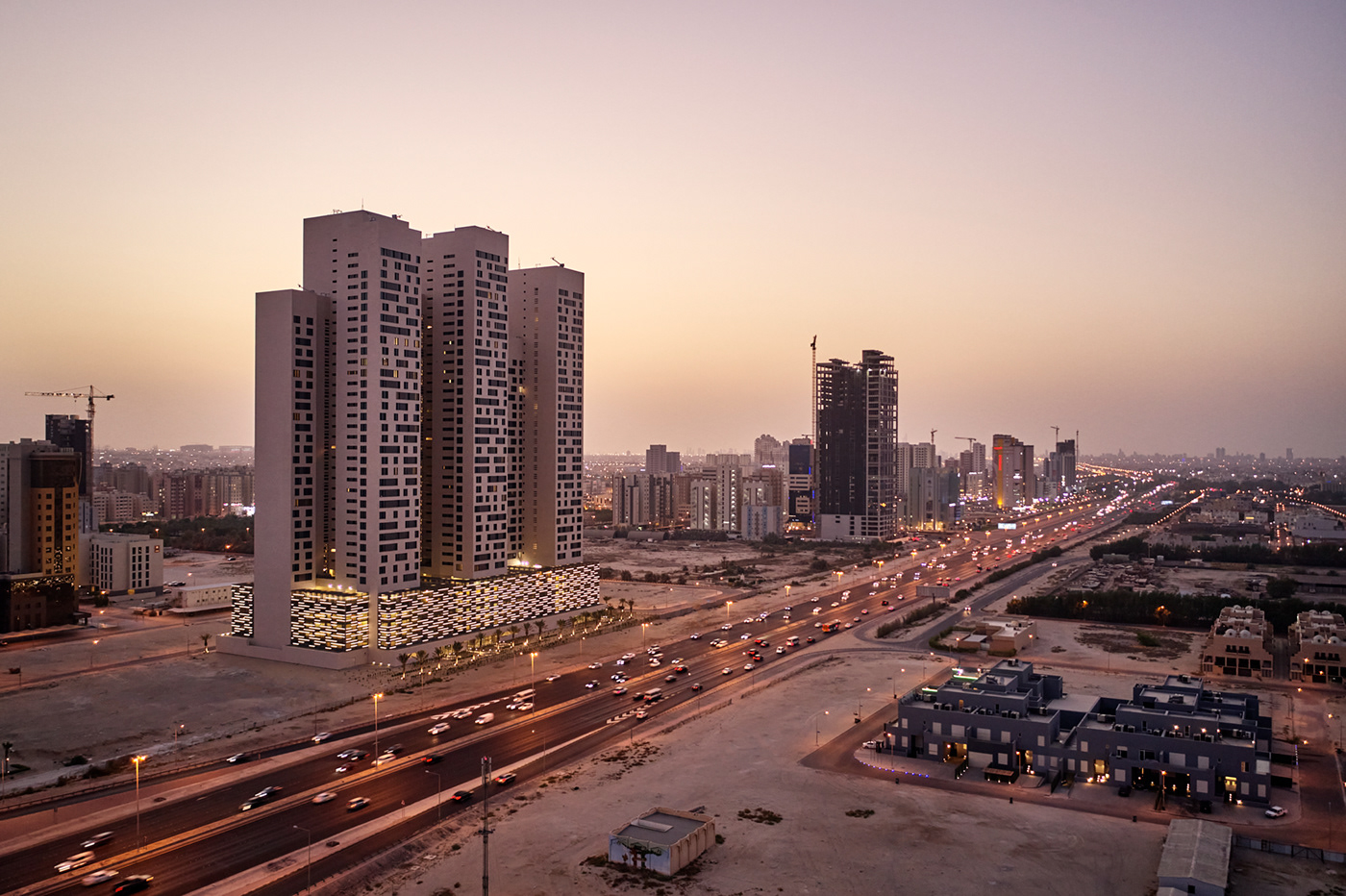 agi architects drone fujifilm Kuwait medium format mohammadtaqi outdoors residential skyscraper towers