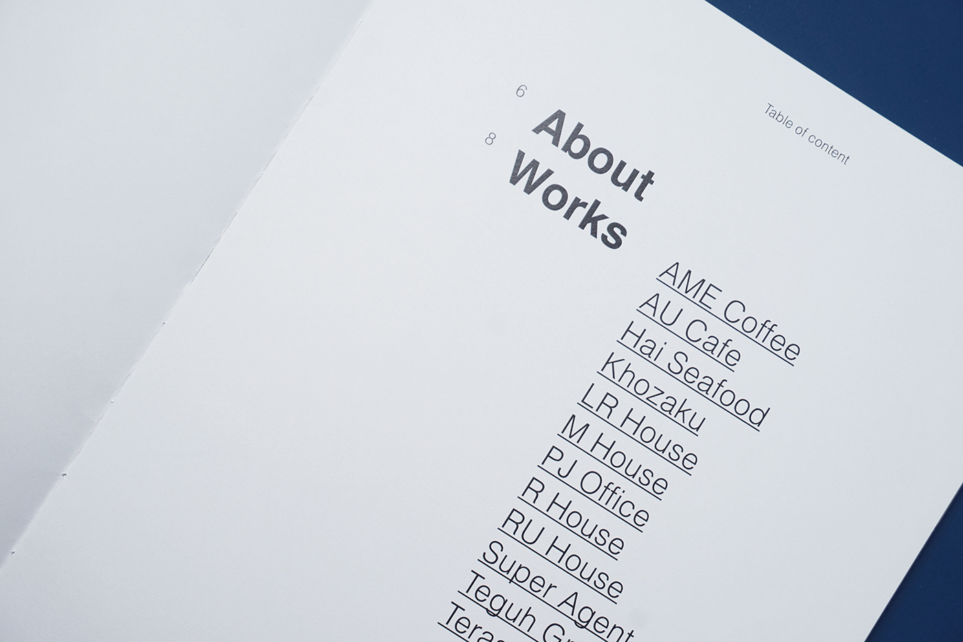 book editorial company profile architecture minimalist Layout prints