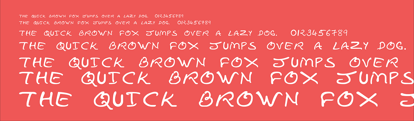 font design Handwriting based font typeface design