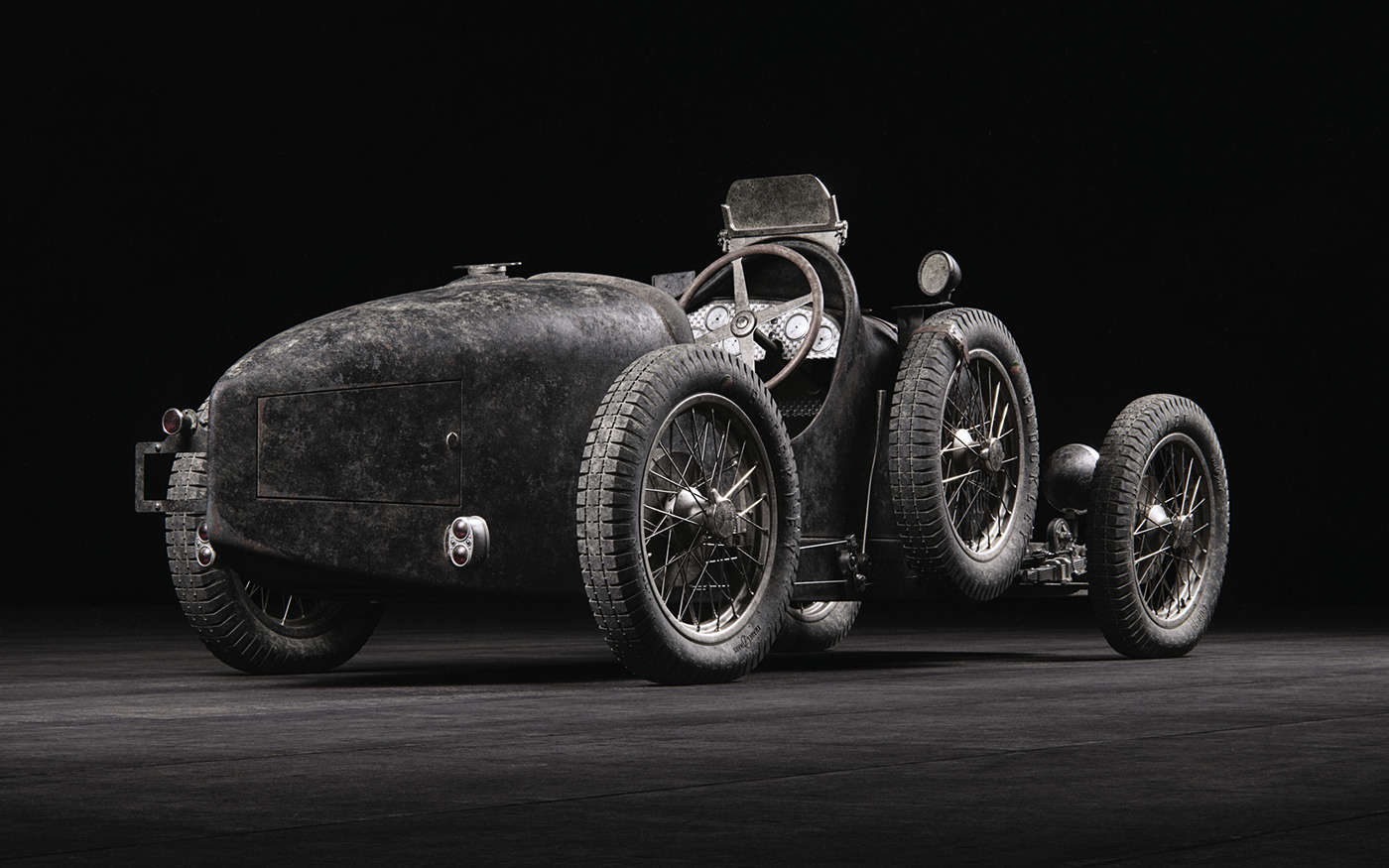 Amilcar automotive   blender bugatti car model vintage