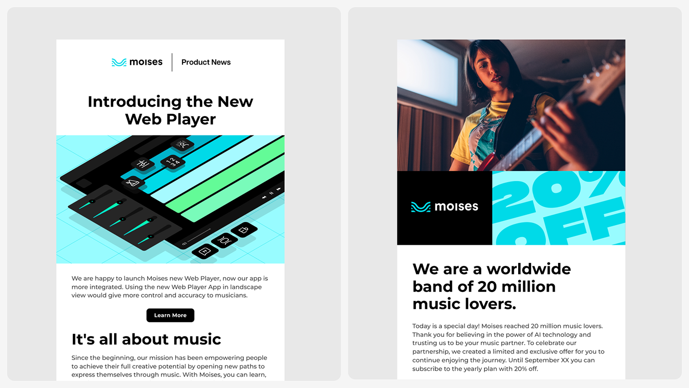 app brand brand identity design digital app manual Moisés music music app visual identity