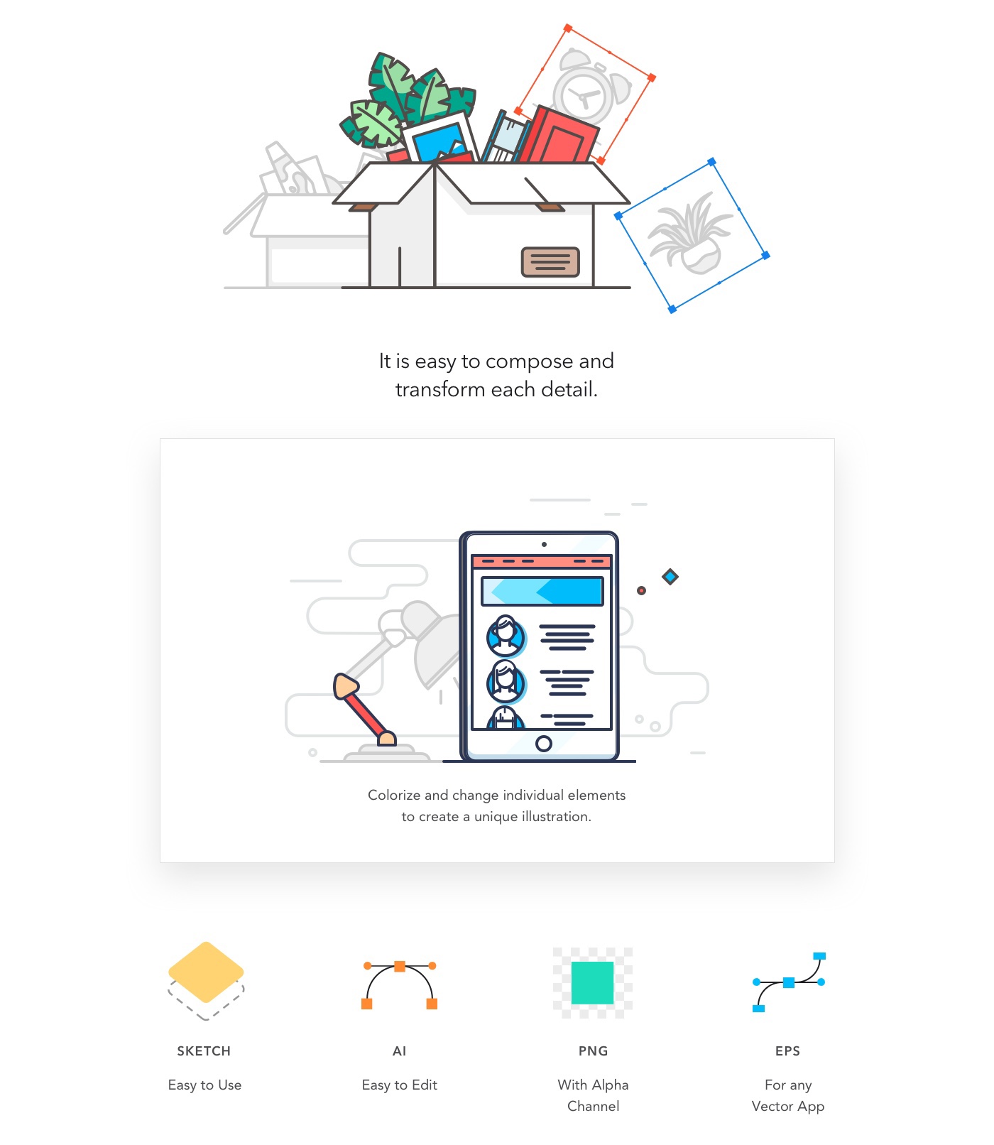 ILLUSTRATION  ai sketch icons Icon outline Colourful  Web landing svg