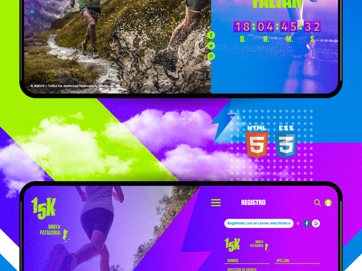 creative Web Design  UI/UX Design brand logo interfaces running run Responsive gradients