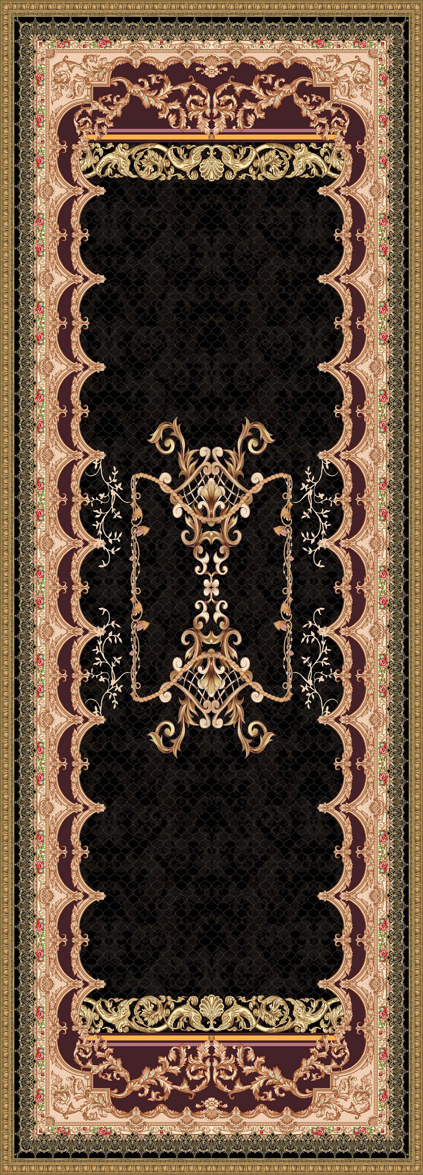 shawl baroque printdesign digitalprint pattern making textile design