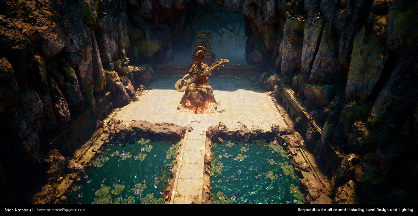 SCAD environment for games ITGM-721 Unreal Engine 4 Sarasvati Temple bali Uncharted 4