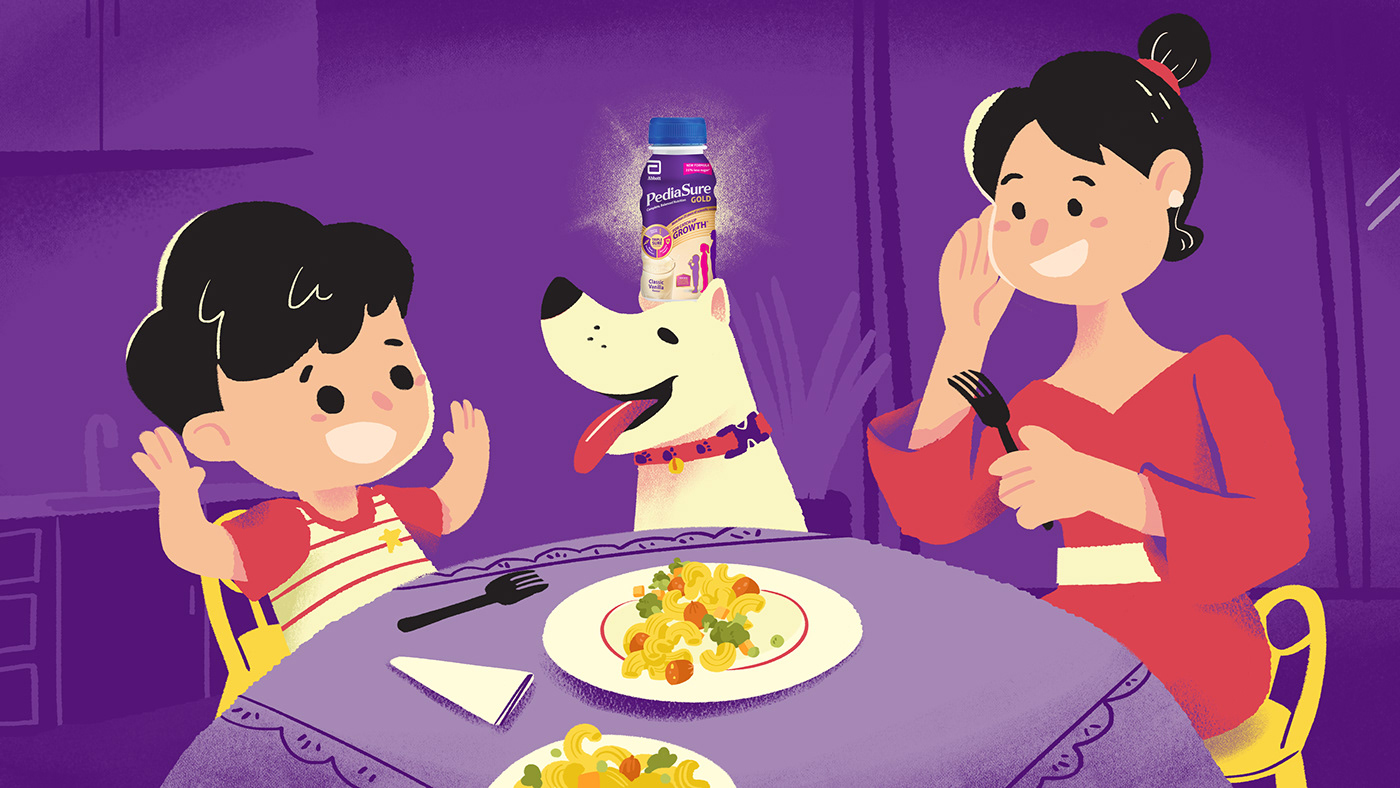 children children illustration design milk social media storyboard storytelling   Cat