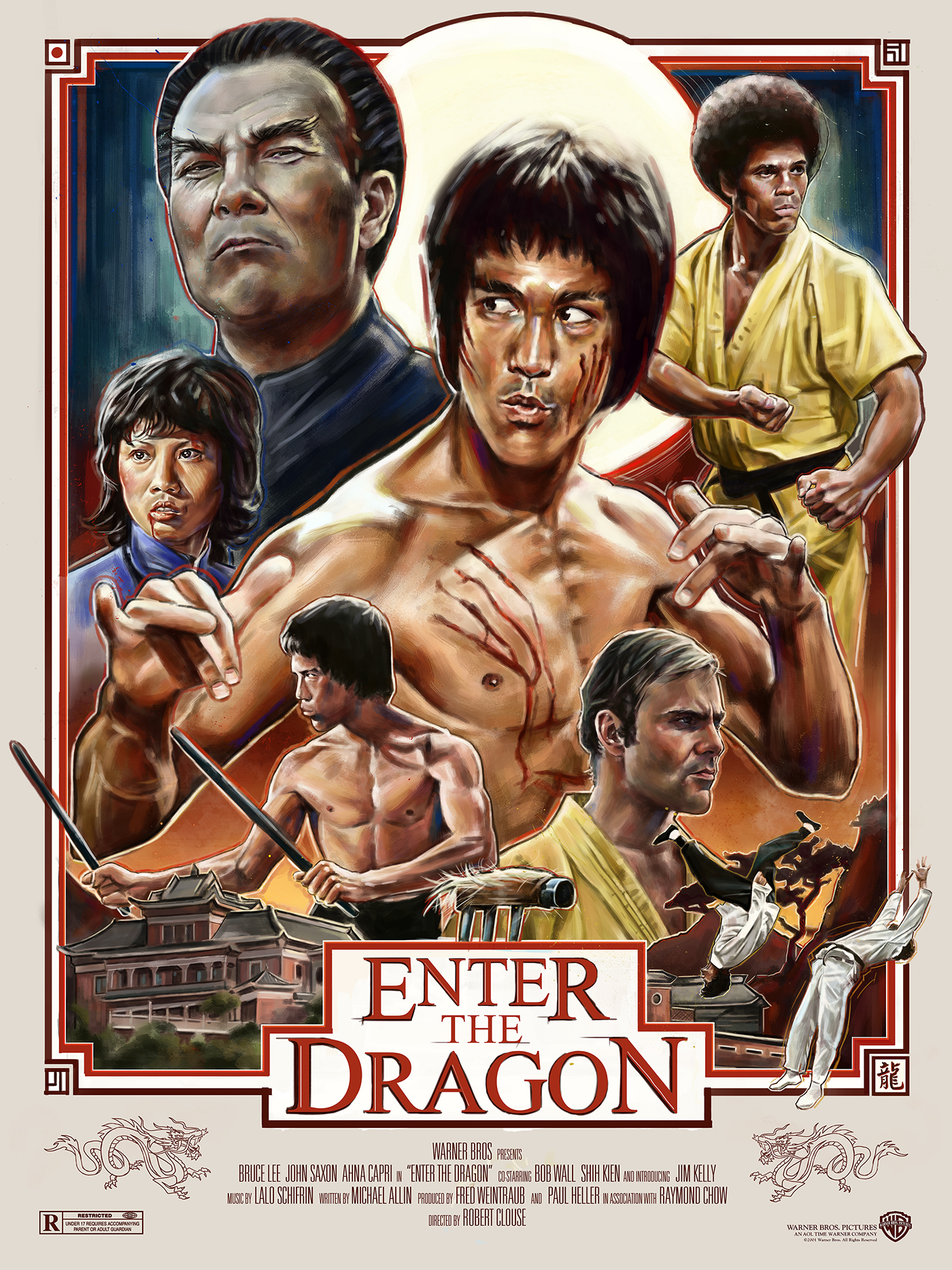 Enter the Dragon - Film Poster on Behance