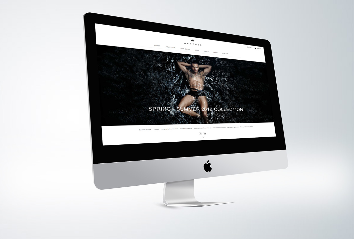 Website afffair sedaozturk Shopping moda White black minimal flat istanbul