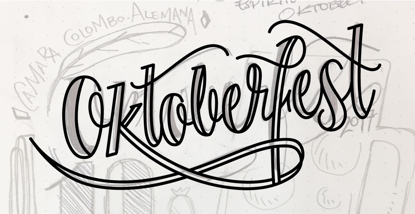 letter lettering pen pencil text flow oktoberfest Oktober october beer