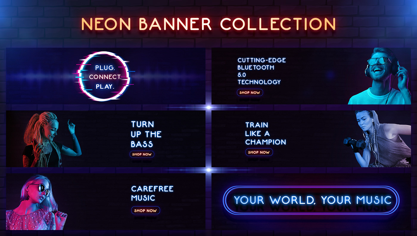 banner Banner collection Collection neon Neon Banner neon effects neon text neon text effects text text effects