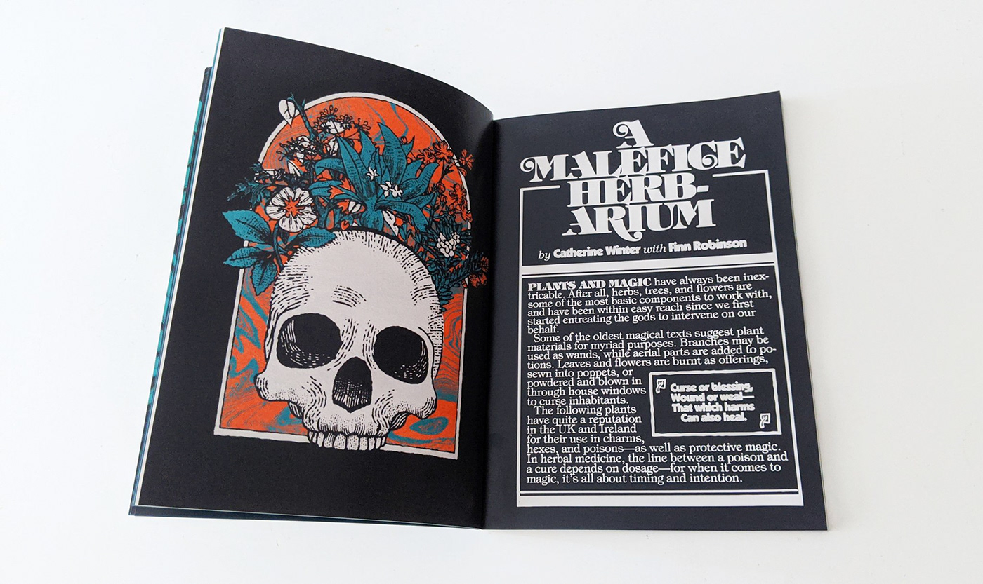 art direction  editorial Folk Horror Halloween horror Layout magazine occult type design typography  