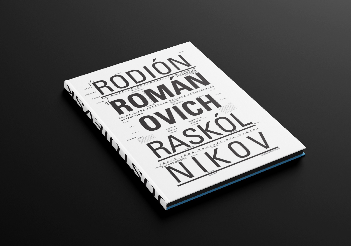 editorial design typography   Album book libro Dostoievsky tipografia