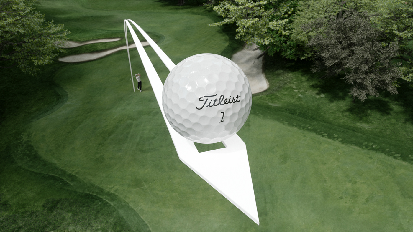 jtbc golf 3d animation Sports Design identity Titleist Golf sports animation Golf Design titleist golf balls vfx