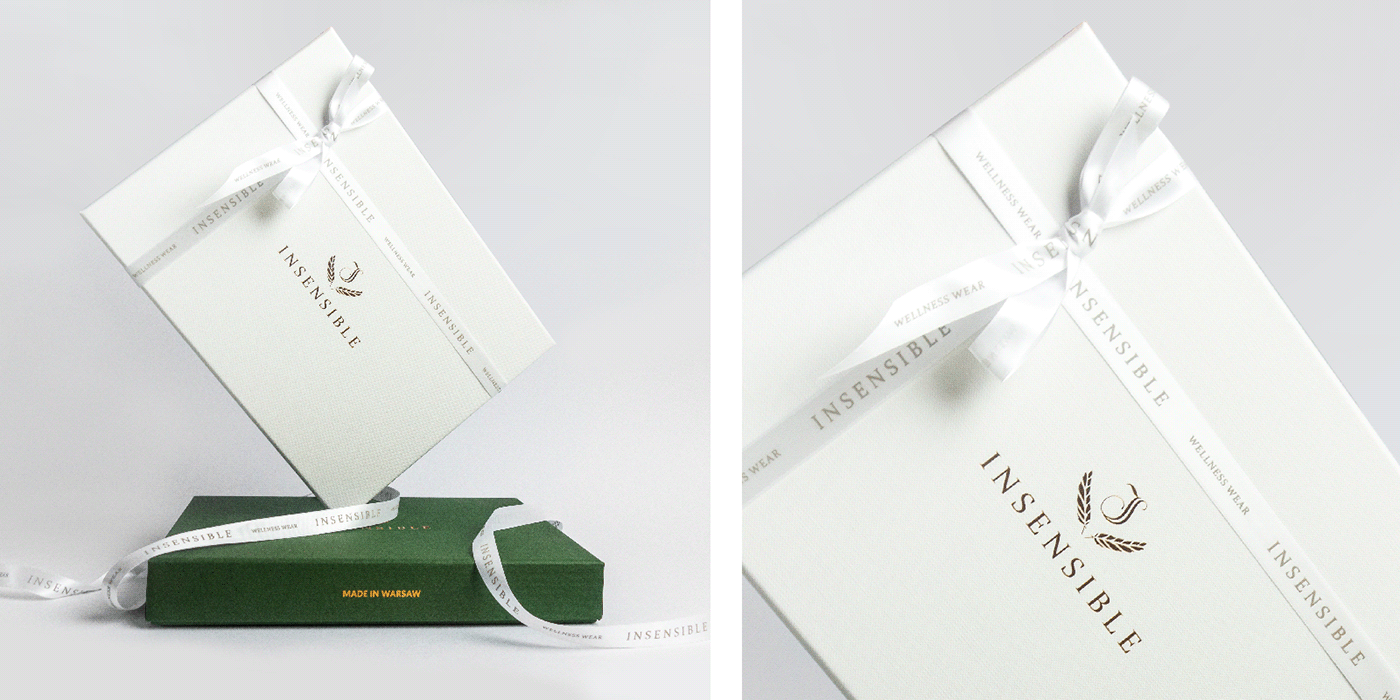 Packaging branding  ID box design identity lingerie packaging Logo Design Pack package