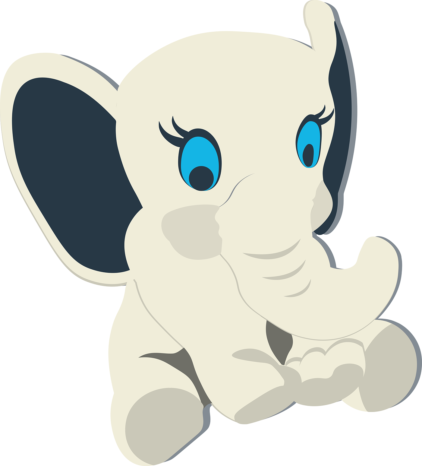 baby elephant illustration