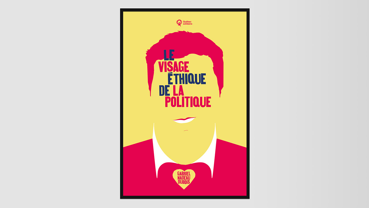 politic Quebec solidaire posters politique ILLUSTRATION 