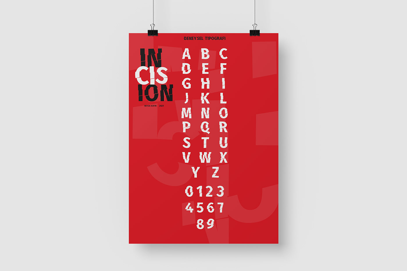 font graphic Poster Design posters Typeface typography  