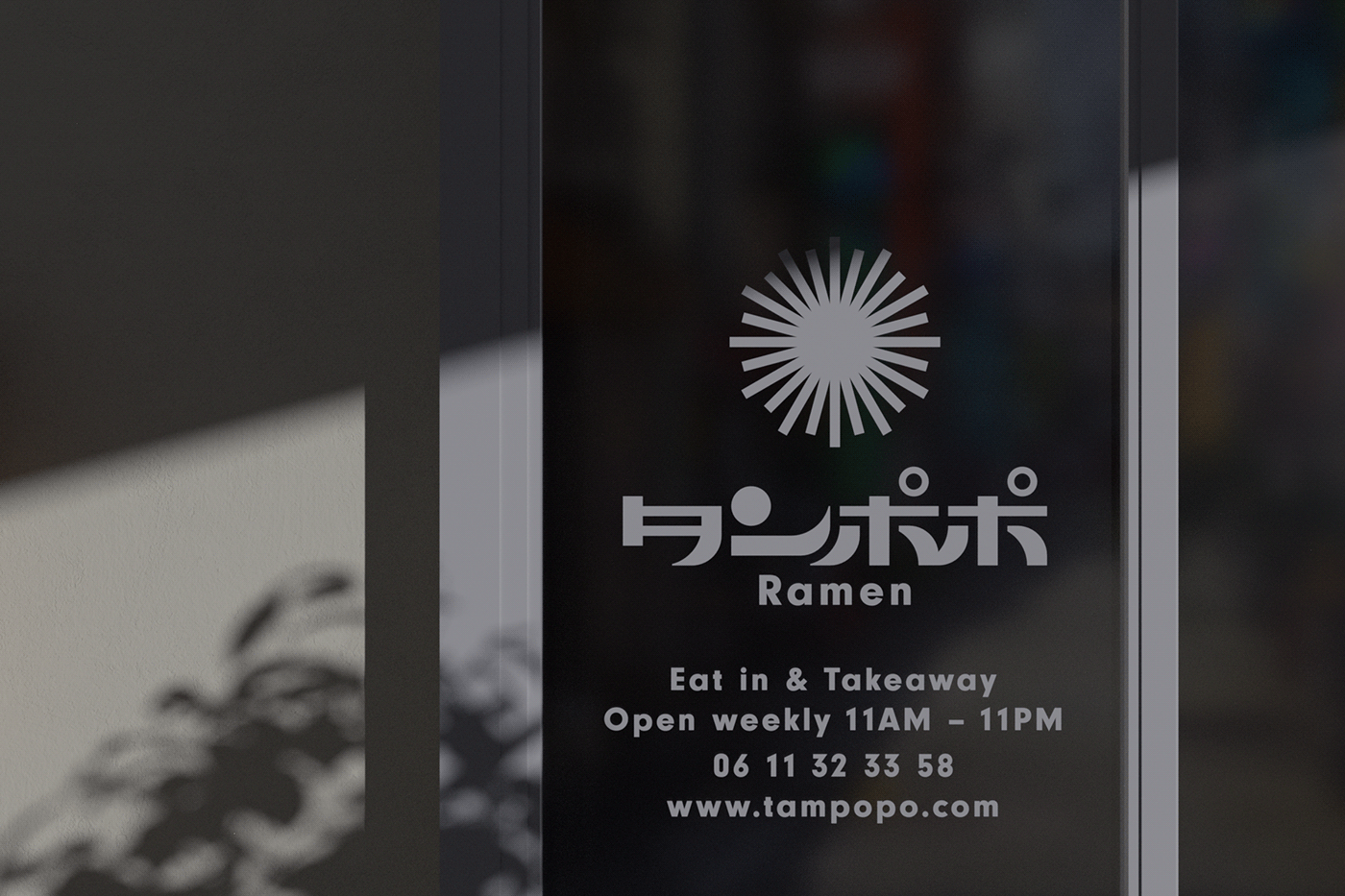 3D blender brand identity Japanese Branding menu design Pixel art ramen restaurant Restaurant Branding tampopo