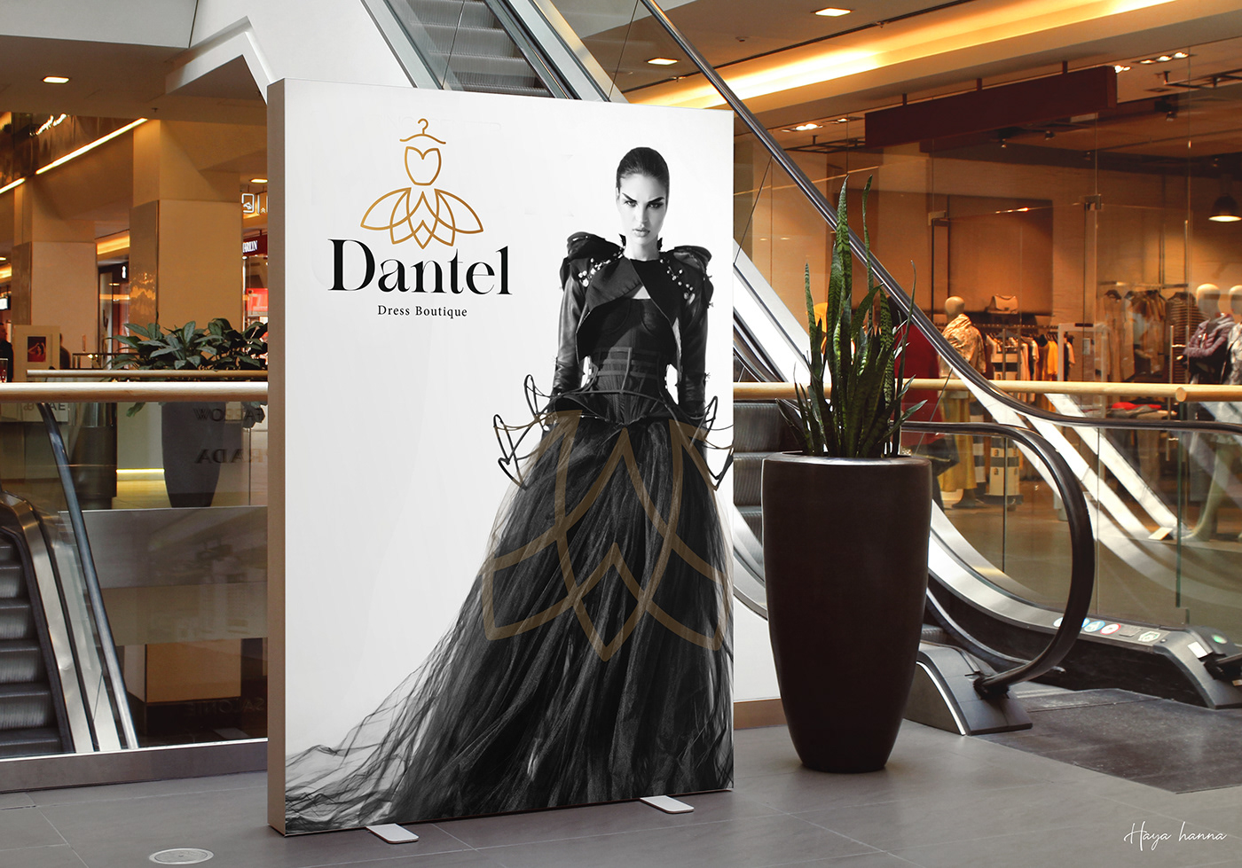 boutique logo brand identity dantel design dress logo Fashion  fashion logo logo Logo Design