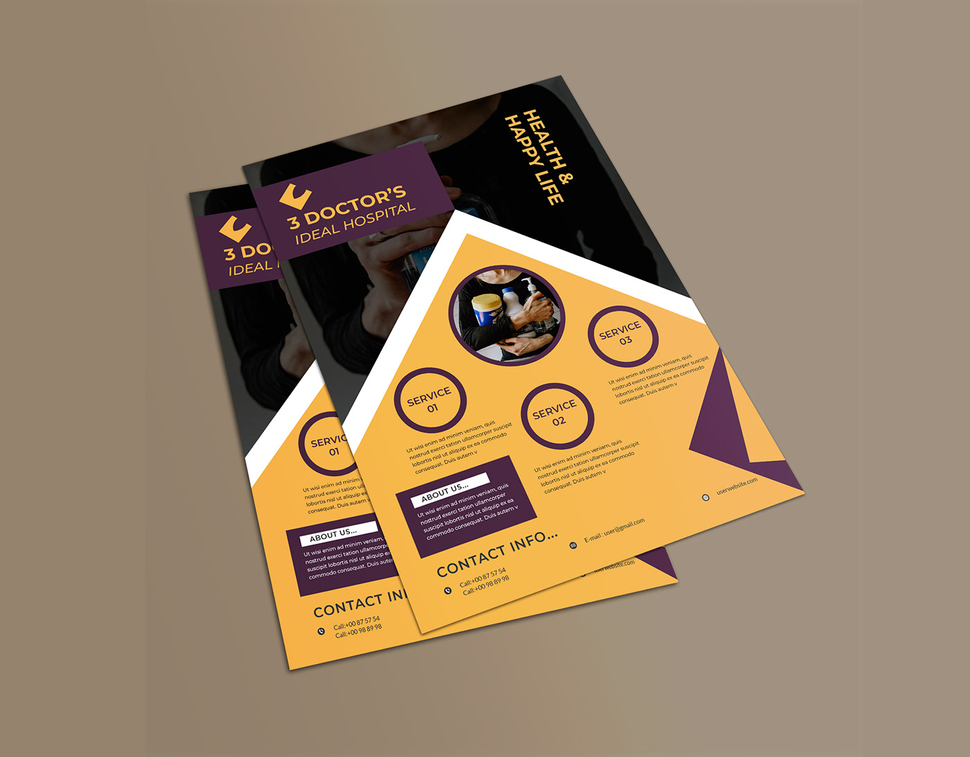 This is Business Flyer Design.it's very simple and bright Design.