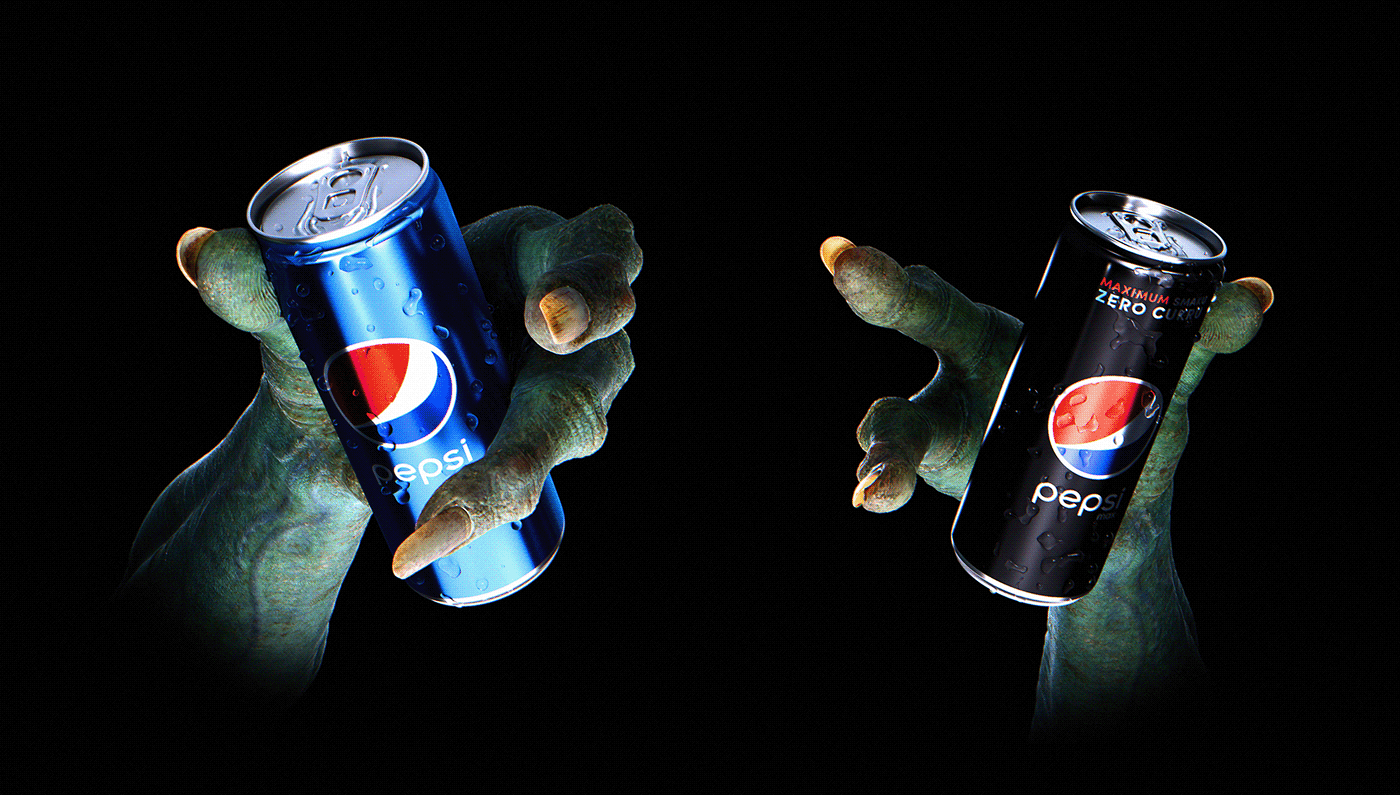 pepsi monster platige image 3D dooh Halloween octane simulation CGI