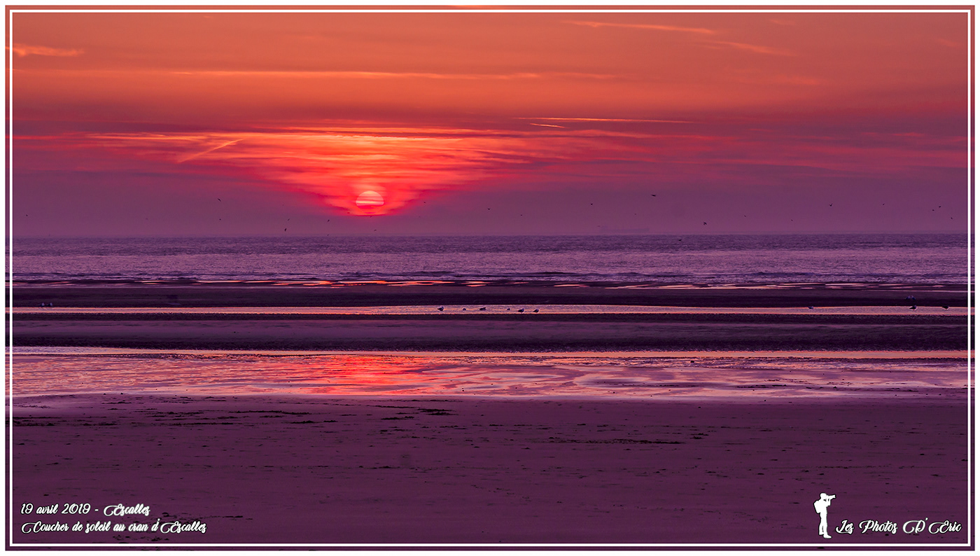 Escalles coucher de soleil sunset colorful Beautiful seascape Landscape paysage