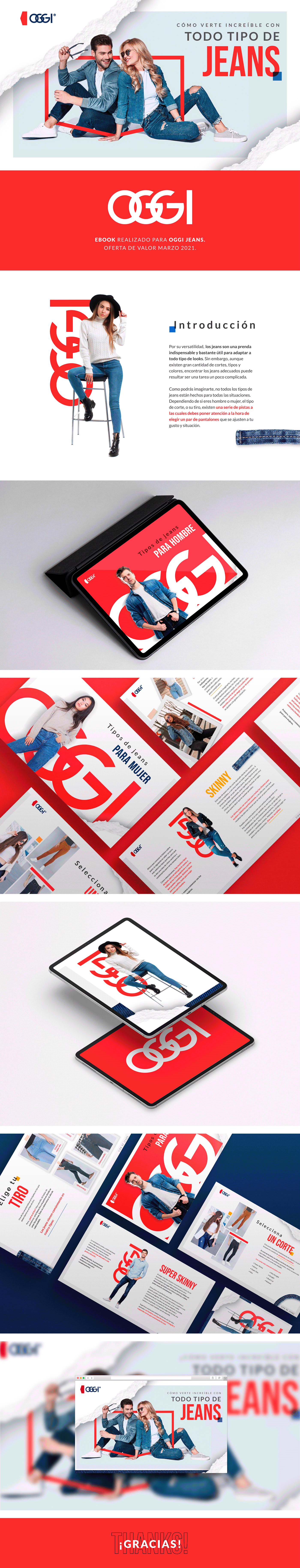 creative slides ebook Fashion  graphic design  Illustrator inbound marketing jeans marketing   OGGI slides