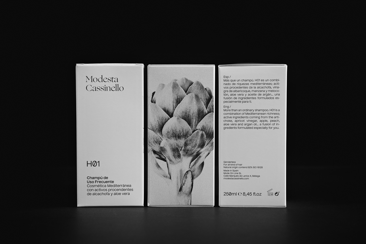 Packaging identity Modesta Cassinello cosmetics branding  Plácida Javier Zamora mediterranean granada