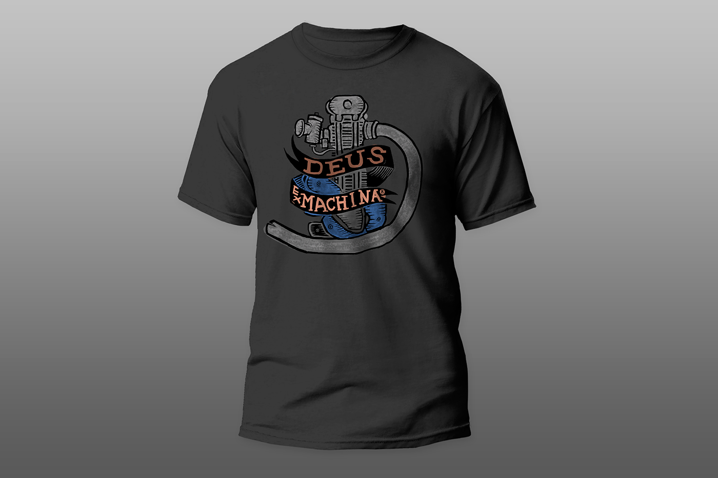 colorbook deus deusexmachina marketing   redesign t-shirt tshirt Tshirt Design