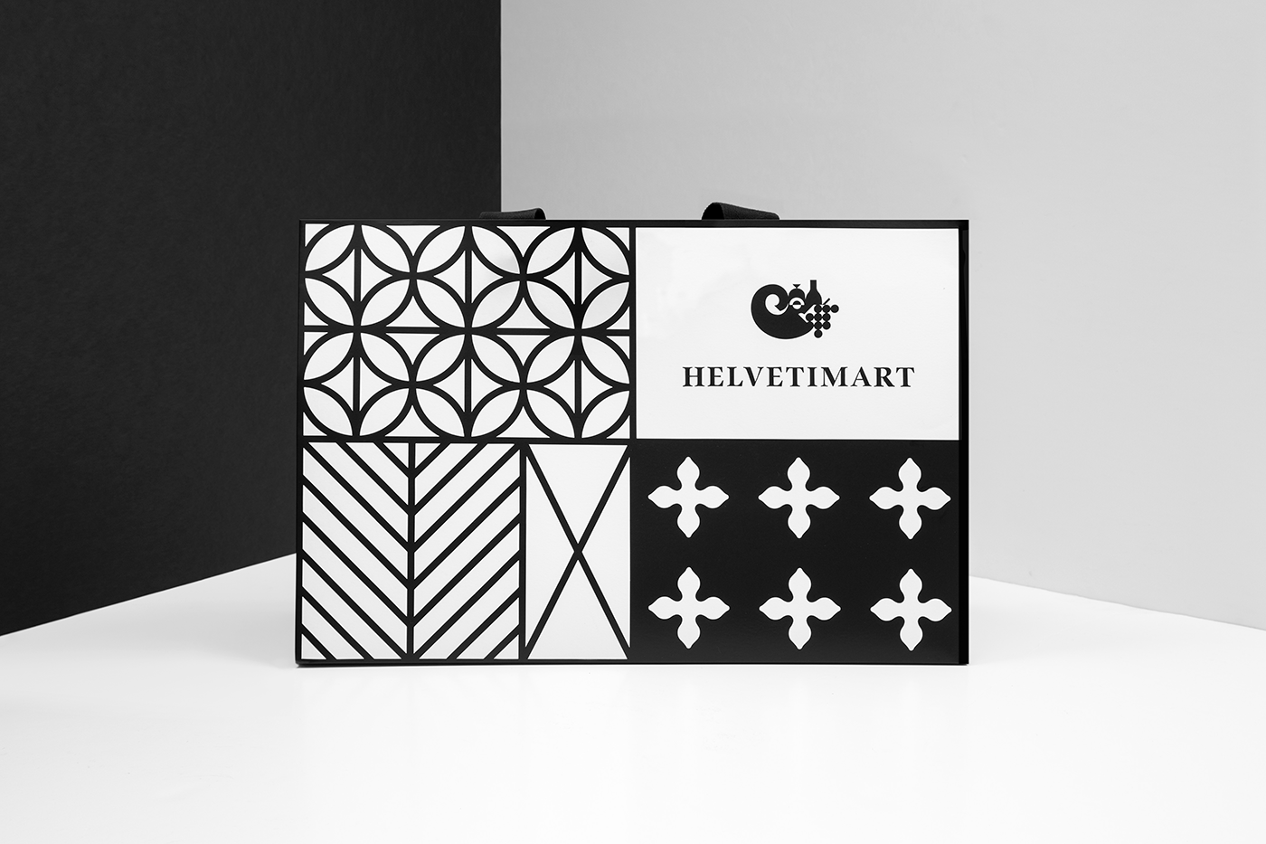 Anagrama mexico swiss Switzerland Helveti black pattern flags regional market