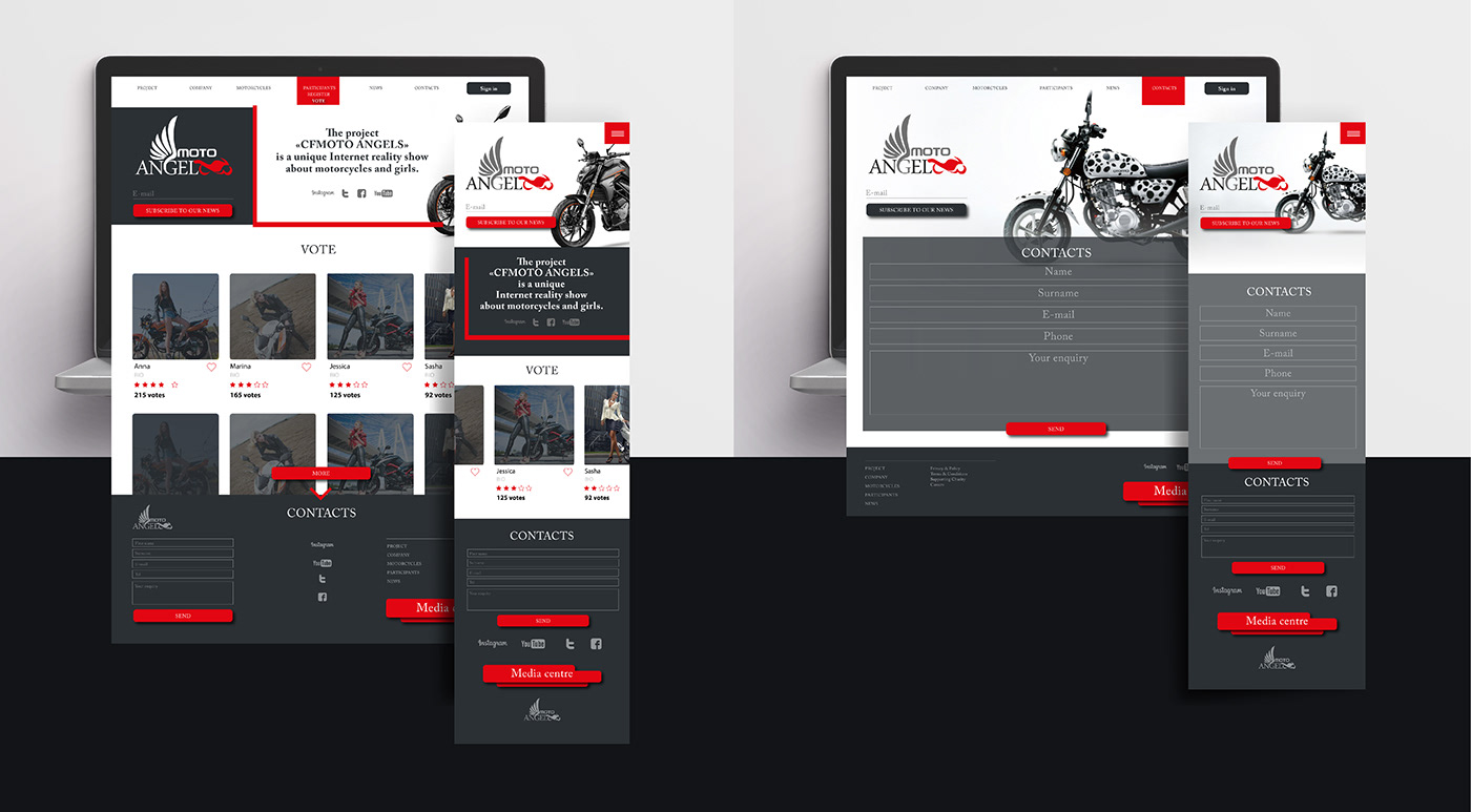 motorcycle moto motorbike Show Branding design Logotype Website Design UI/UX