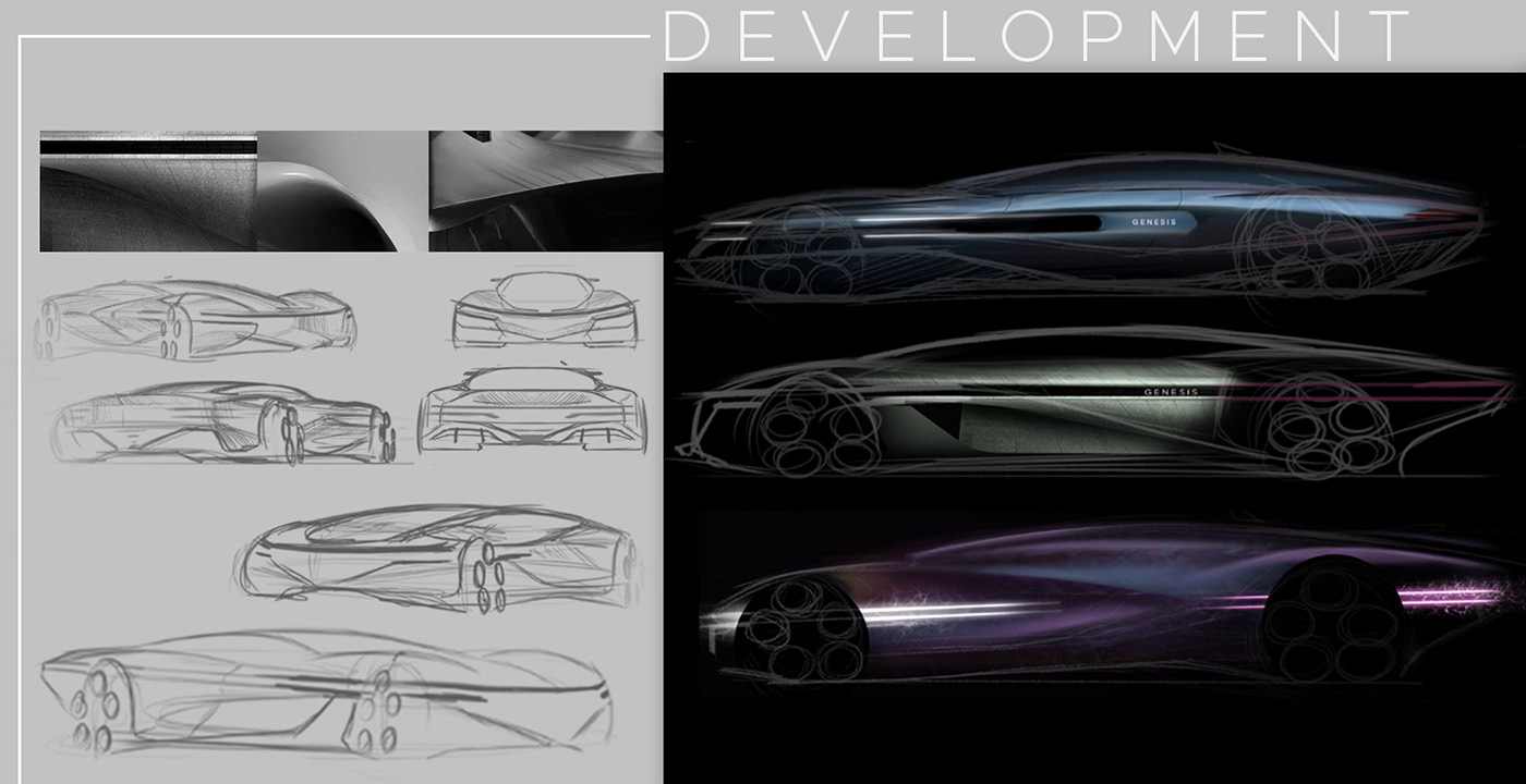 concept car genesis luxury sedan Automotive design Hyundai rendering visualization ev kdm luxury product