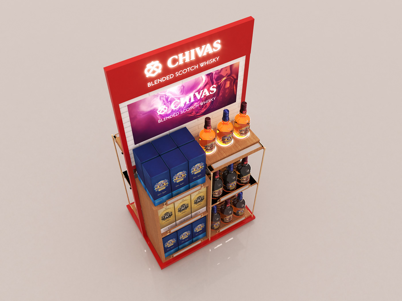 chivas Display FSU liquor marketing   posm regal