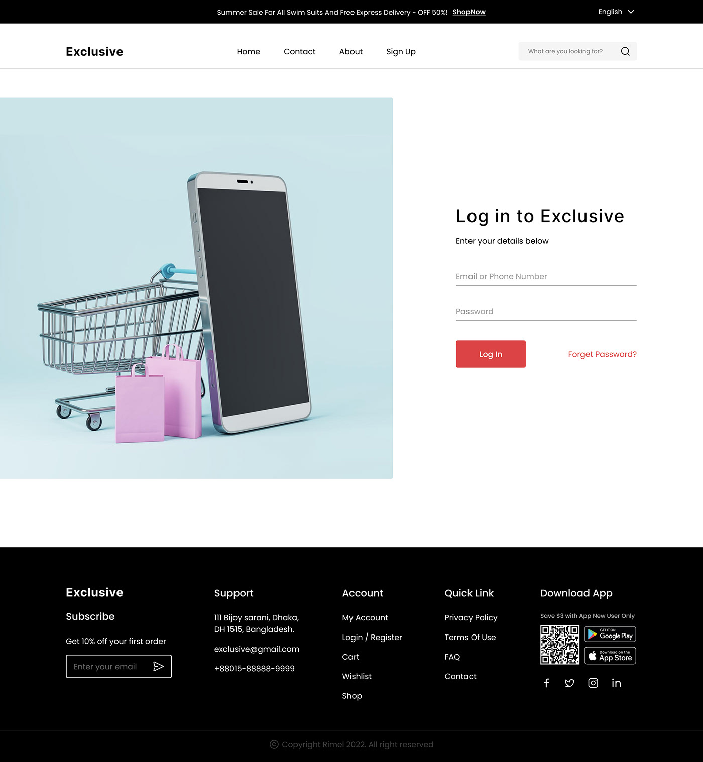 ecommerce website eCommerce design landing page UI/UX Figma ui design ux/ui eCommerce Web Design store Online Shopping Store
