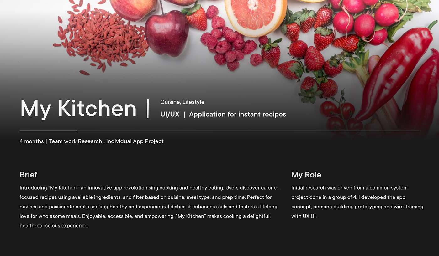 food app recipes user experience user interface