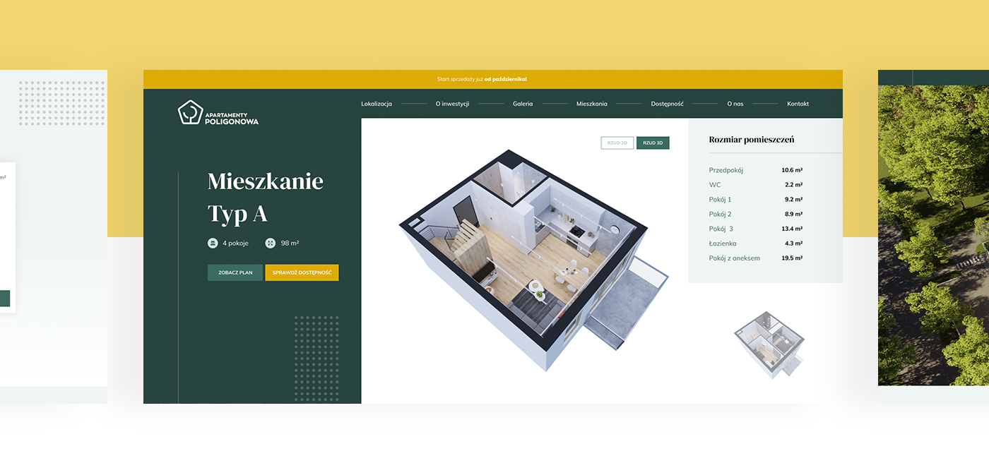 apartment apartments green UI ui design ux Web Webdesign Website yellow