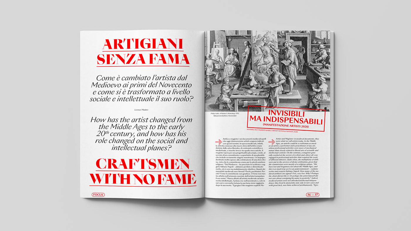 Event Editorial Project inside art contemporary art magazine editorial editorial design  graphic design  Layout rivista