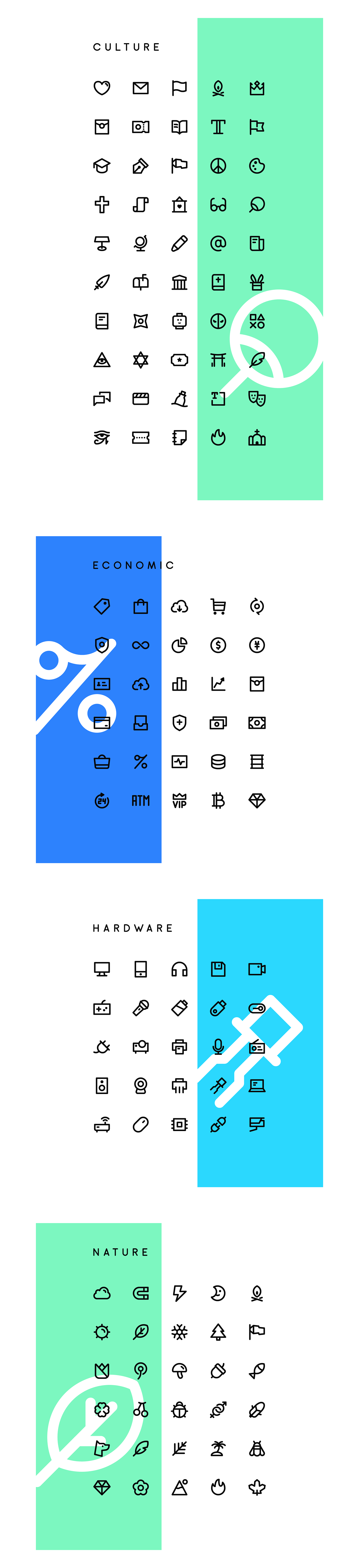 Icon iconset icons line icons Linear Icons
