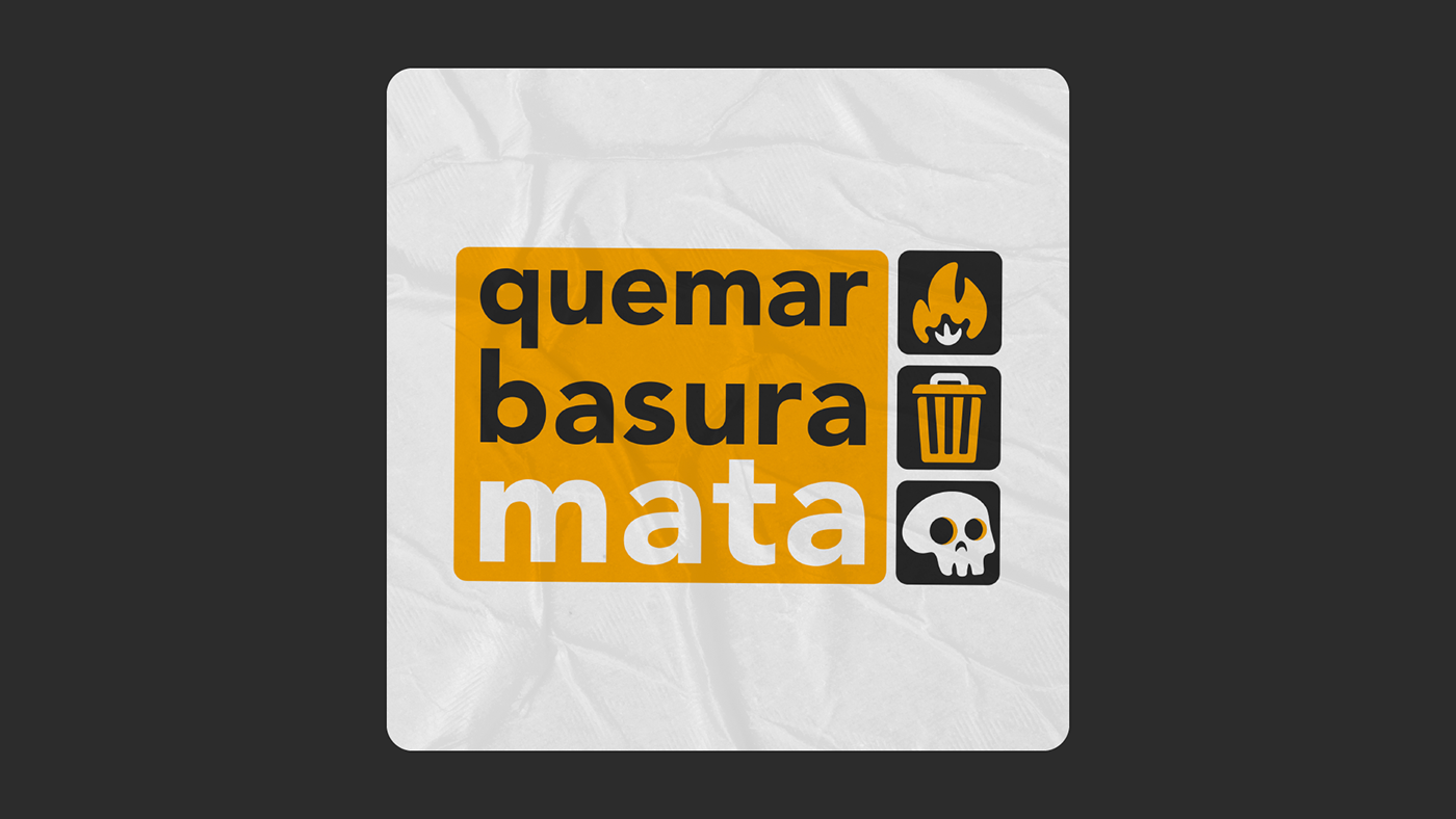 Logo Design pollution Ecuador Contaminación environment ambiente burn fuego NGO ong