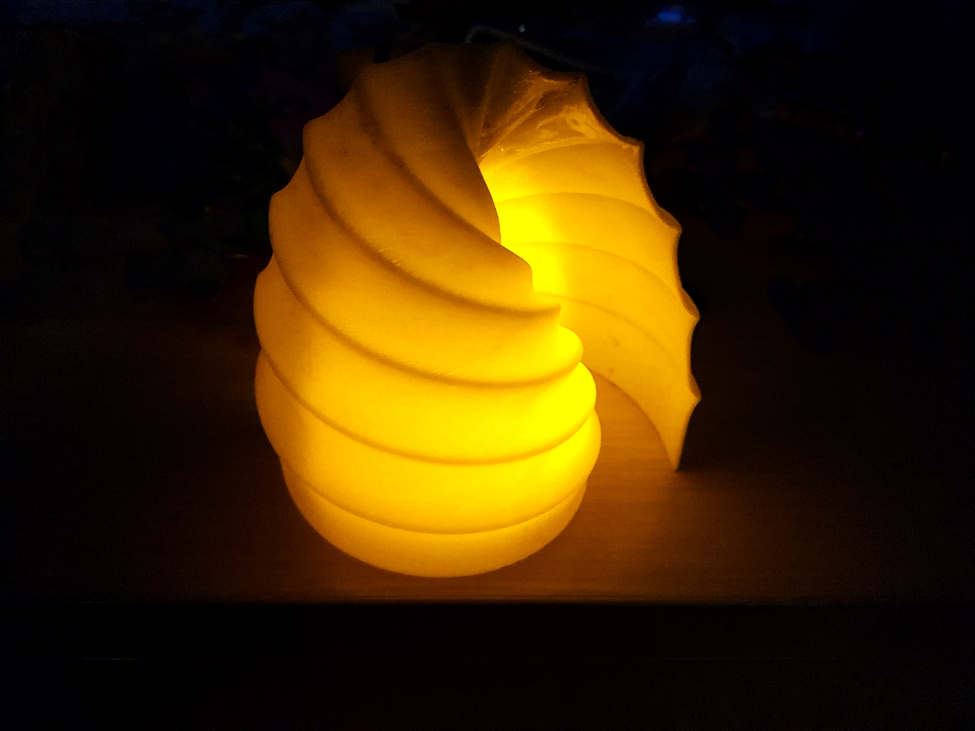 Light Play Shadows lamp shade 3d printed candles light Ultimaker Spiral modular